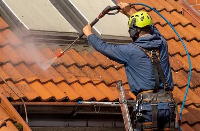 Démoussage et hydrofuge de toiture à Folles
